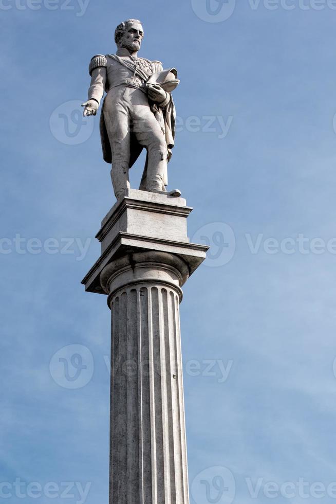 Lavalle mármol estatua en buenos aires foto