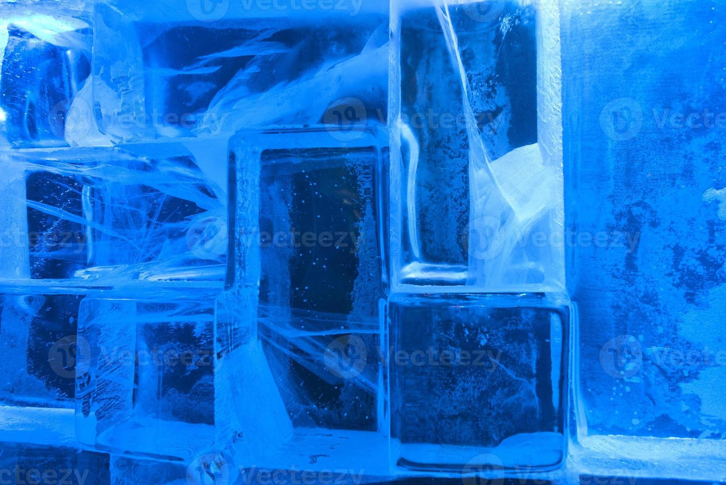ice blocks wall photo
