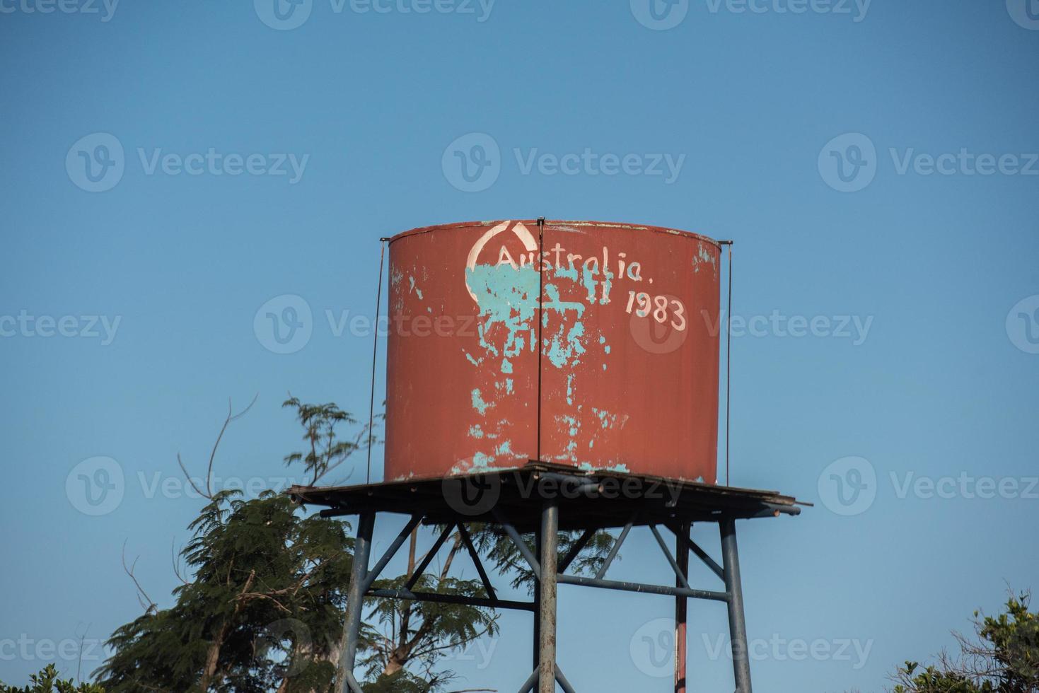 West Australia old water tank photo