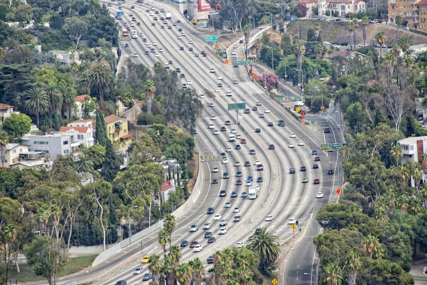 los angeles congested highway photo
