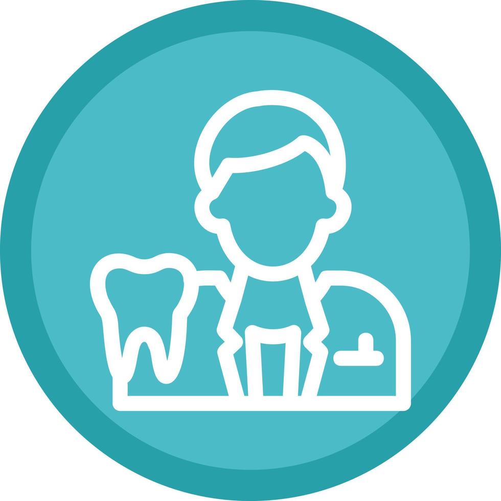 Male Dentist Vector Icon Design