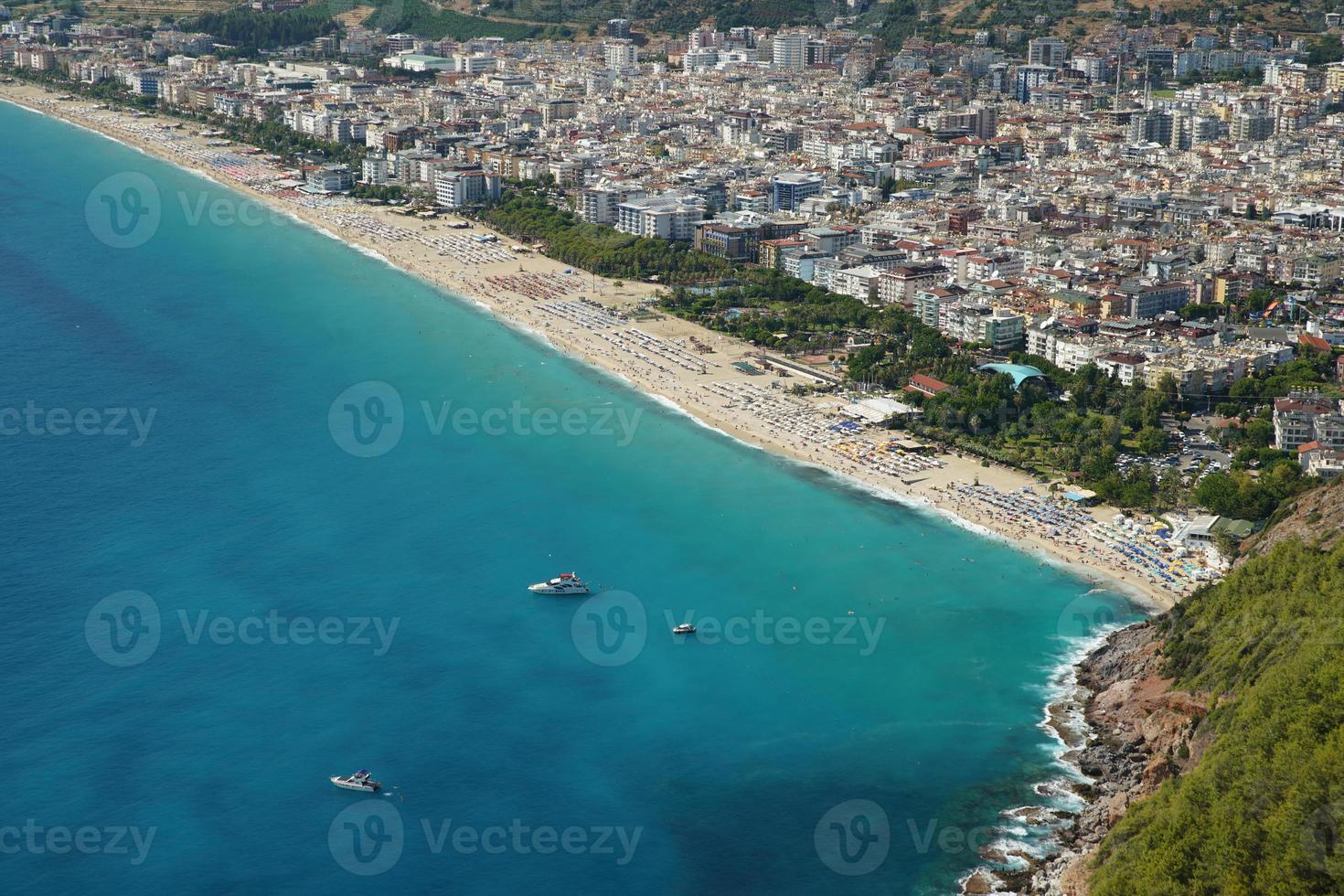 Aerial View of Alanya Town in Antalya, Turkiye photo