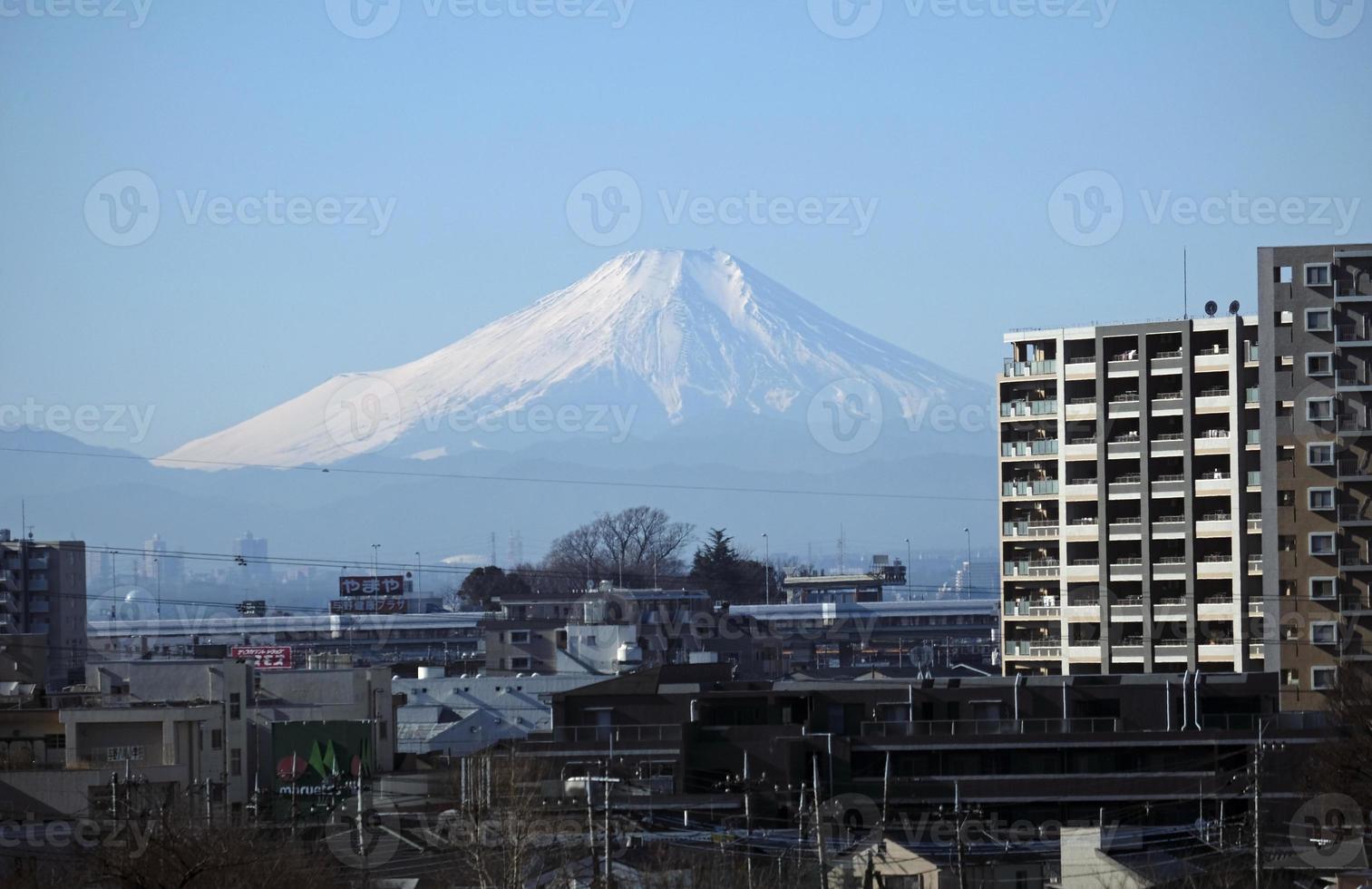 Mount Fuji seen outside of Tokyo photo