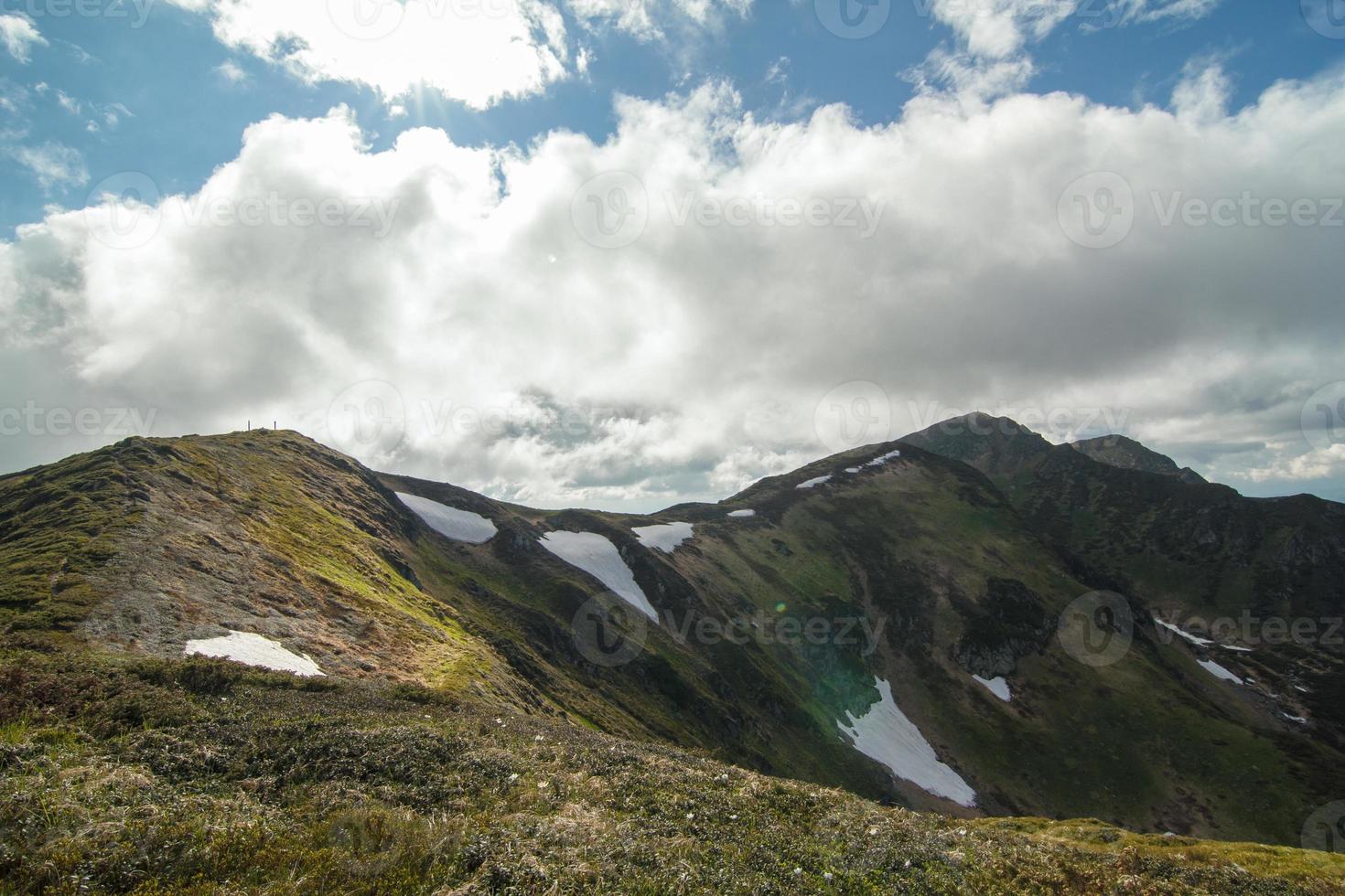 Ridge with remaining glaciers landscape photo