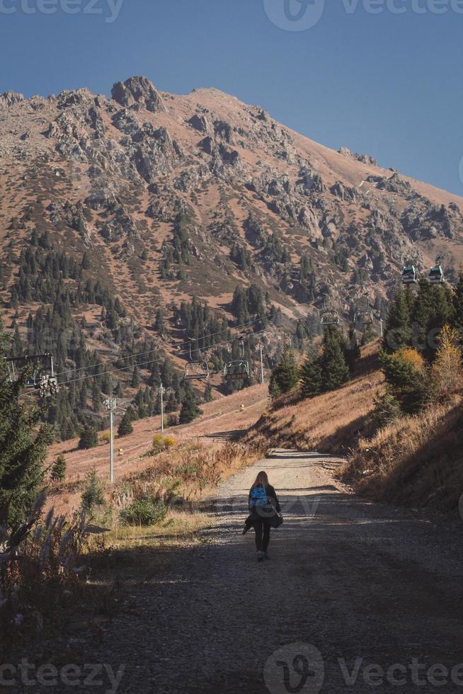 Trekking in carpathian mountains scenic photography photo