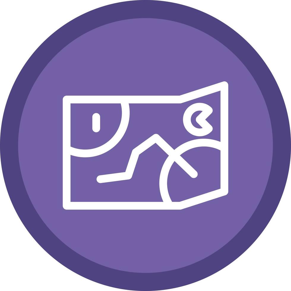 Game Map Vector Icon Design