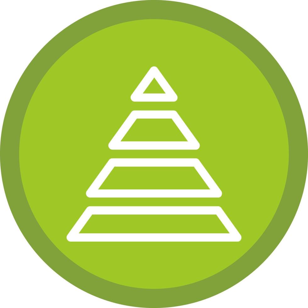 Pyramid Chart Vector Icon Design