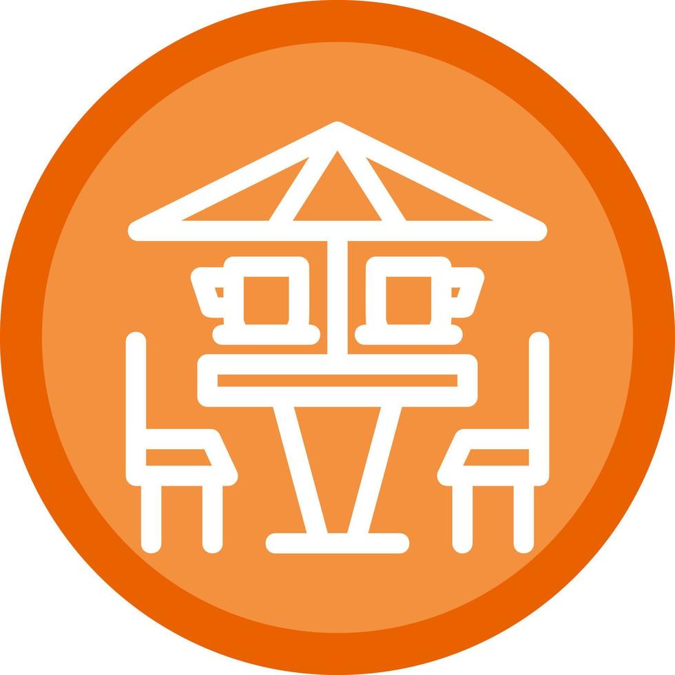Coffee Terrace Vector Icon Design