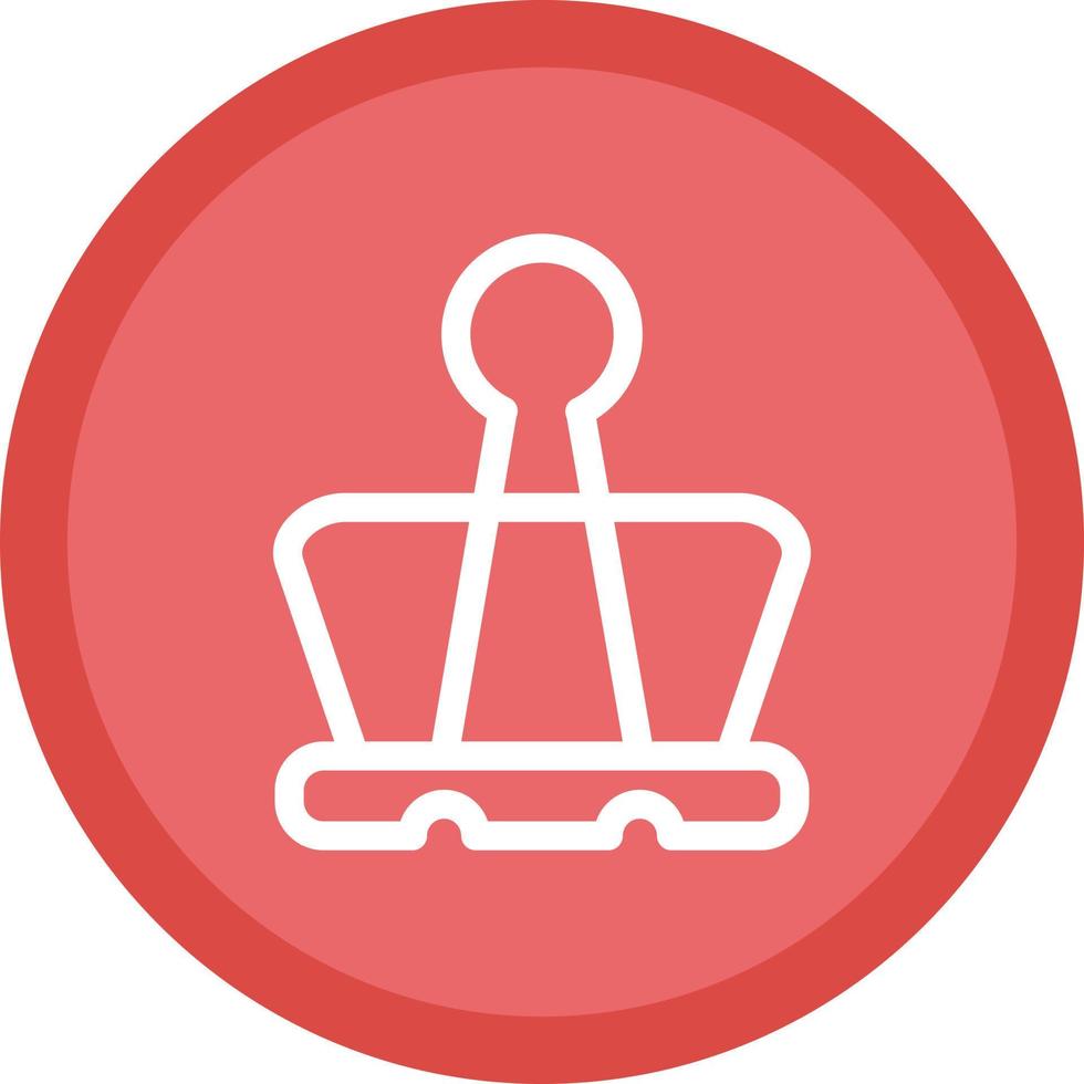 Binder Clip Vector Icon Design