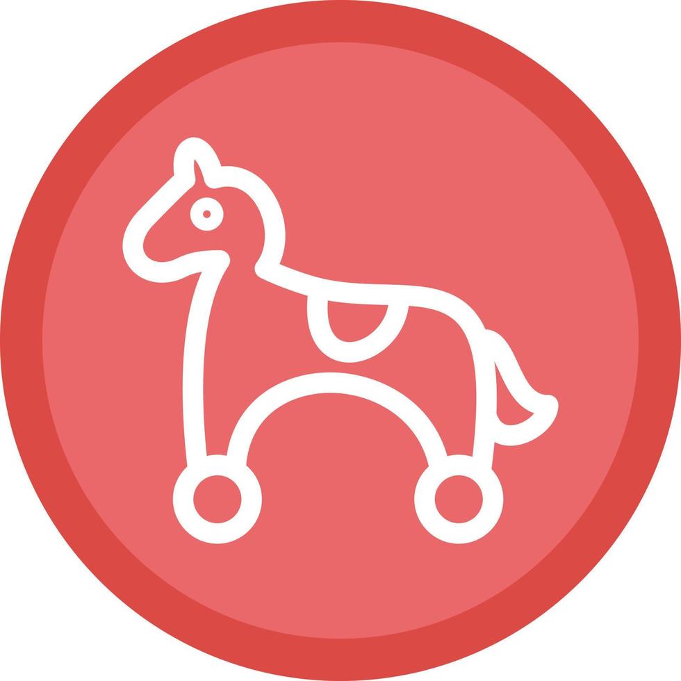 diseño de icono de vector de caballo de juguete