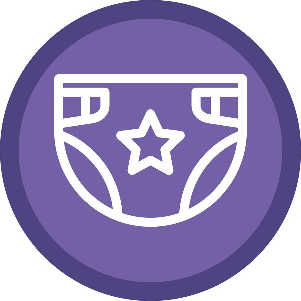 Diaper Vector Icon Design