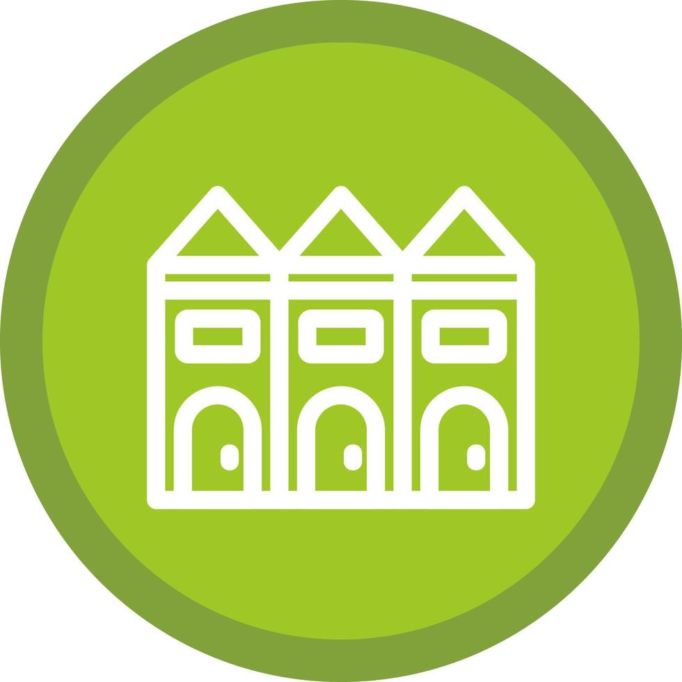 Townhouse Vector Icon Design