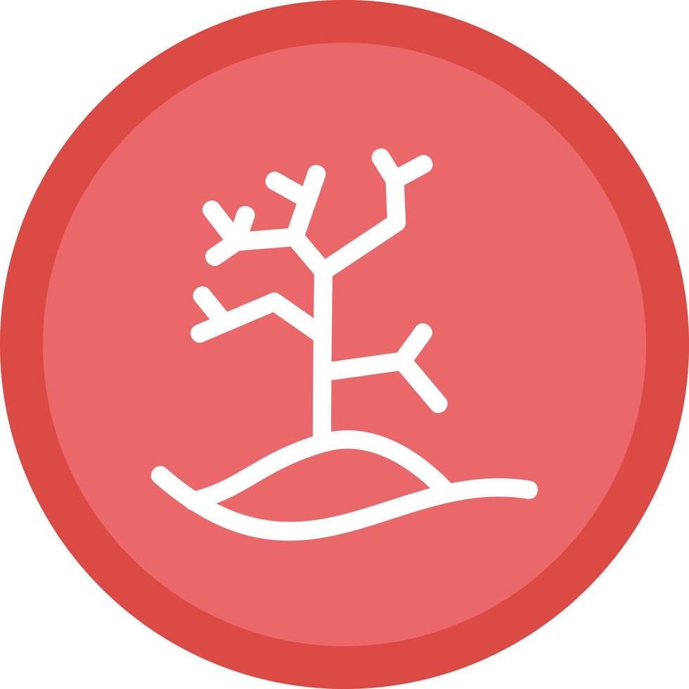 diseño de icono de vector de árbol seco