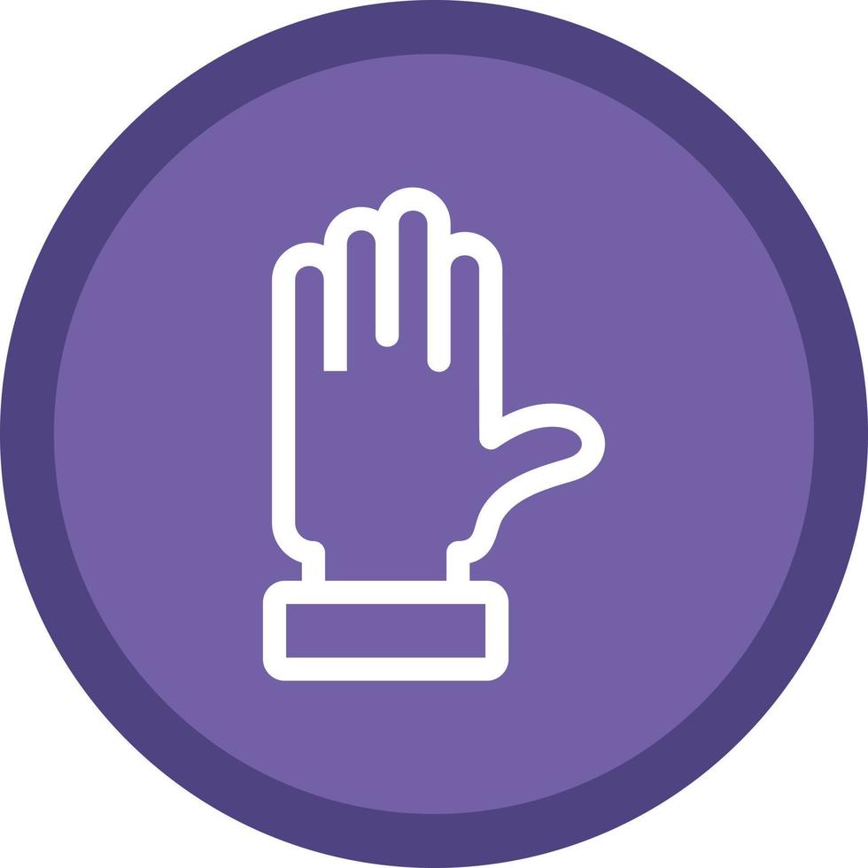 Raise Hand Vector Icon Design