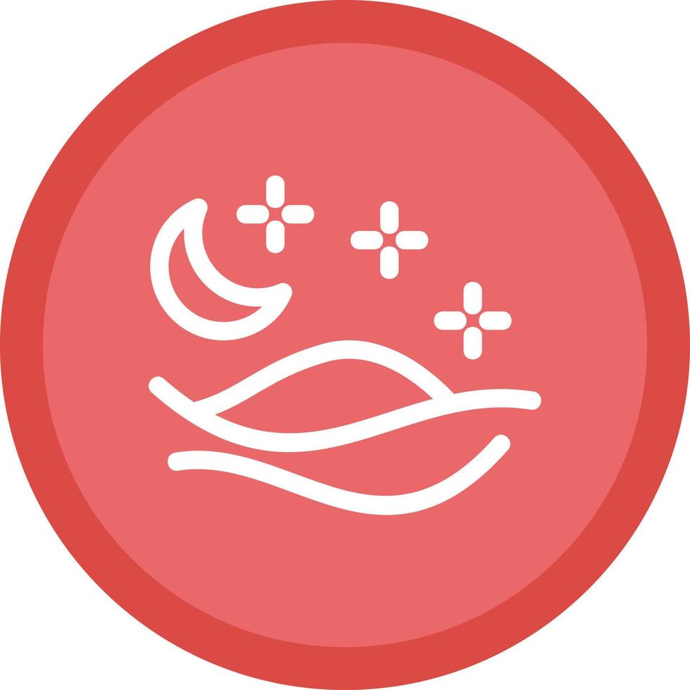 Desert Night Vector Icon Design