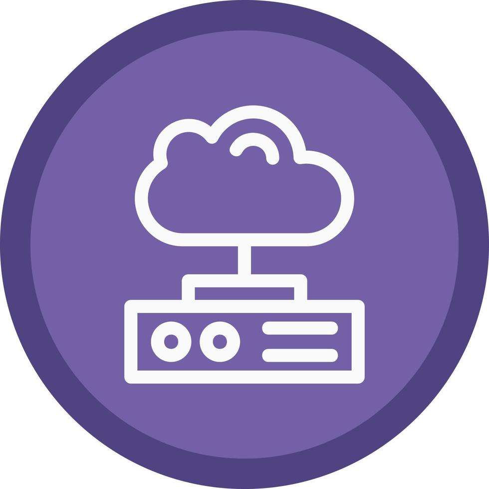 Cloud Storage Vector Icon Design