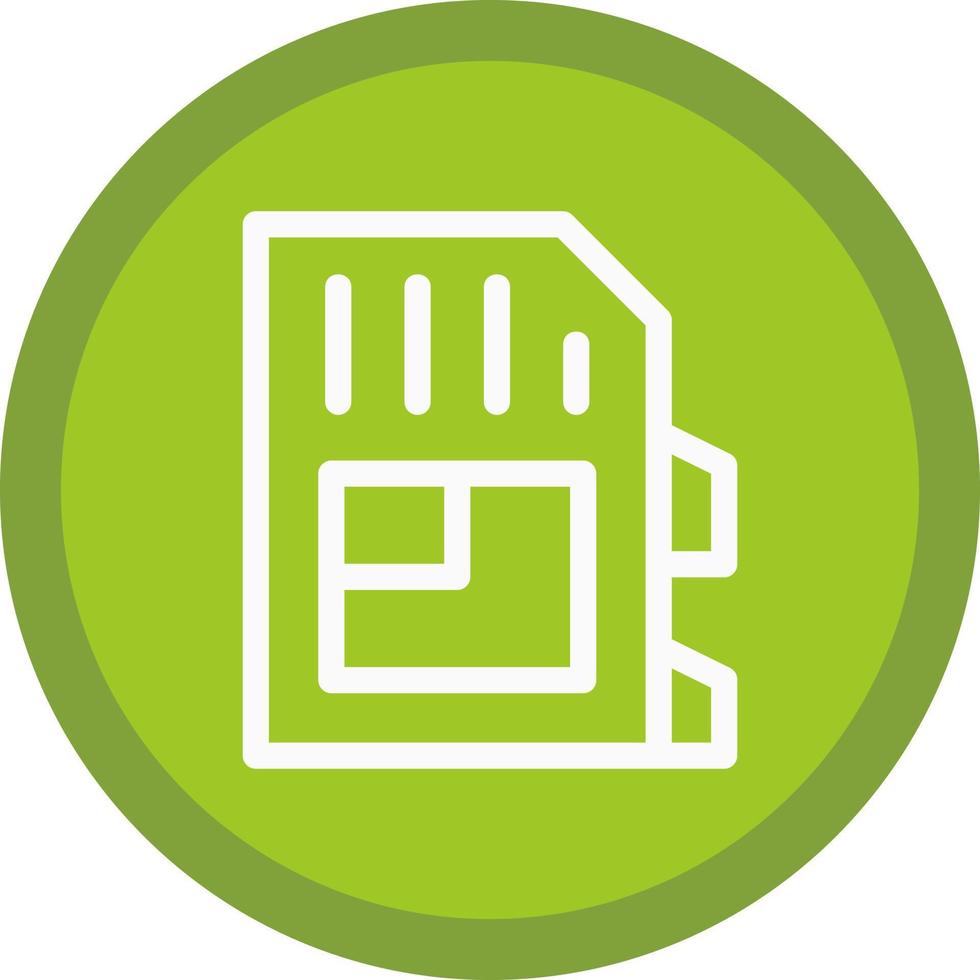 SD Card Vector Icon Design