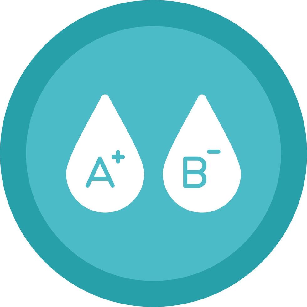 Blood Types Vector Icon Design