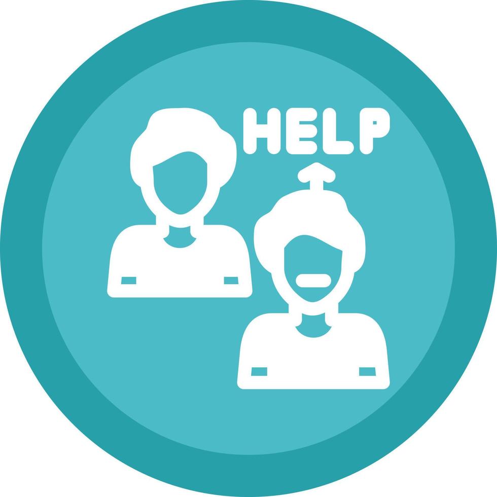 Ask For Help Vector Icon Design