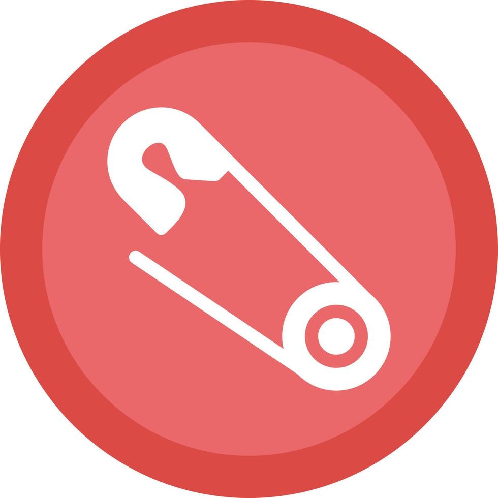 Safety Pin Vector Icon Design