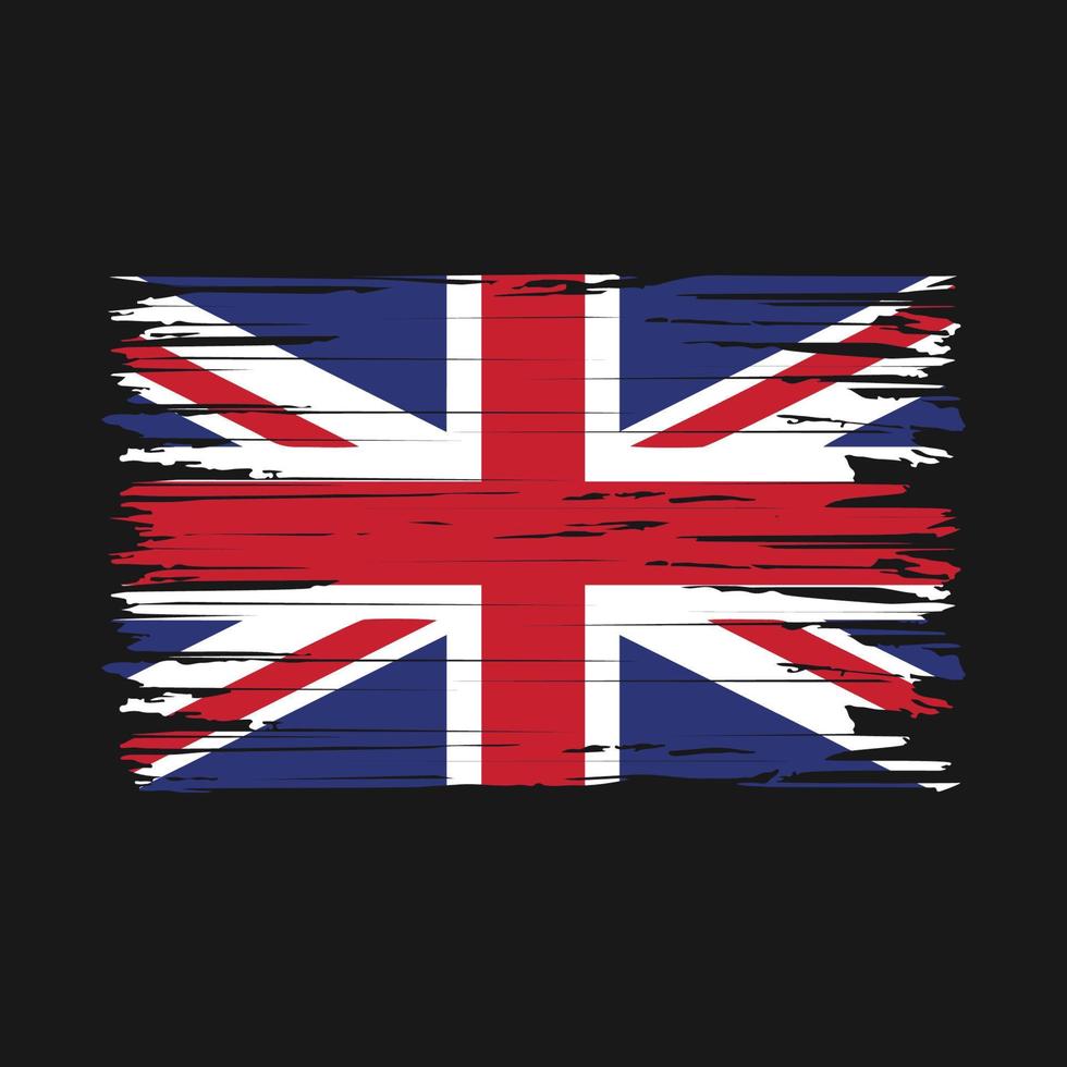 UK Flag Brush Strokes vector