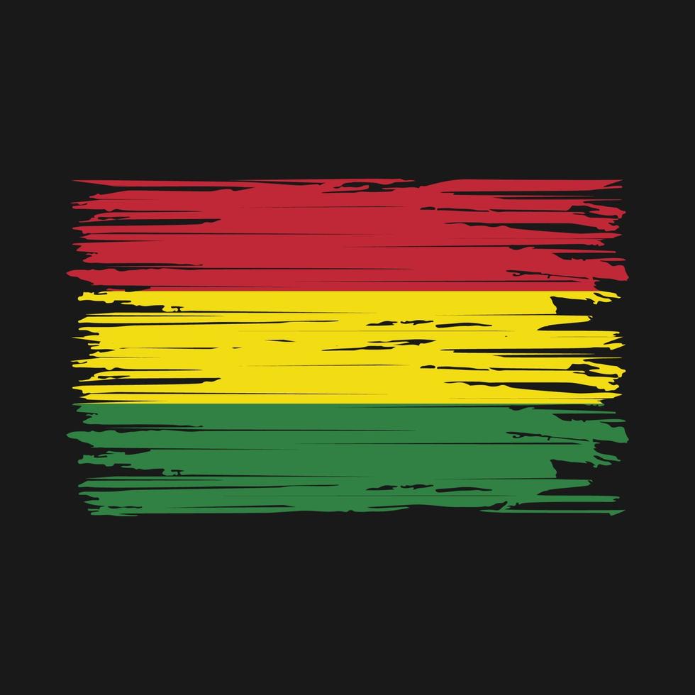 Bolivia Flag Brush Strokes vector