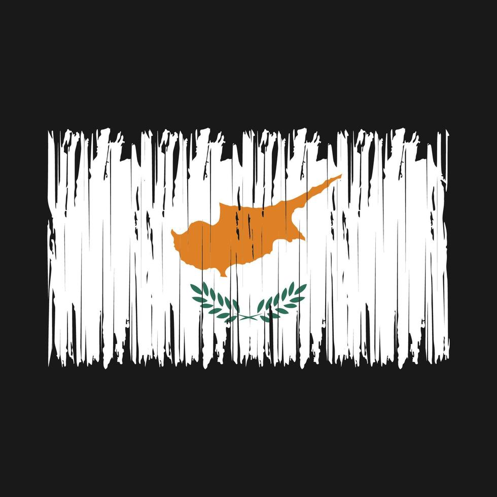 Cyprus Flag Brush vector