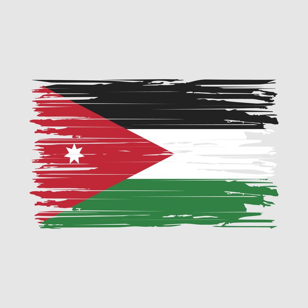 Jordan Flag Brush Strokes vector