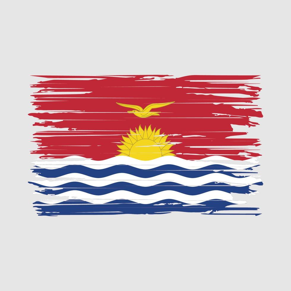 Kiribati Flag Brush Strokes vector