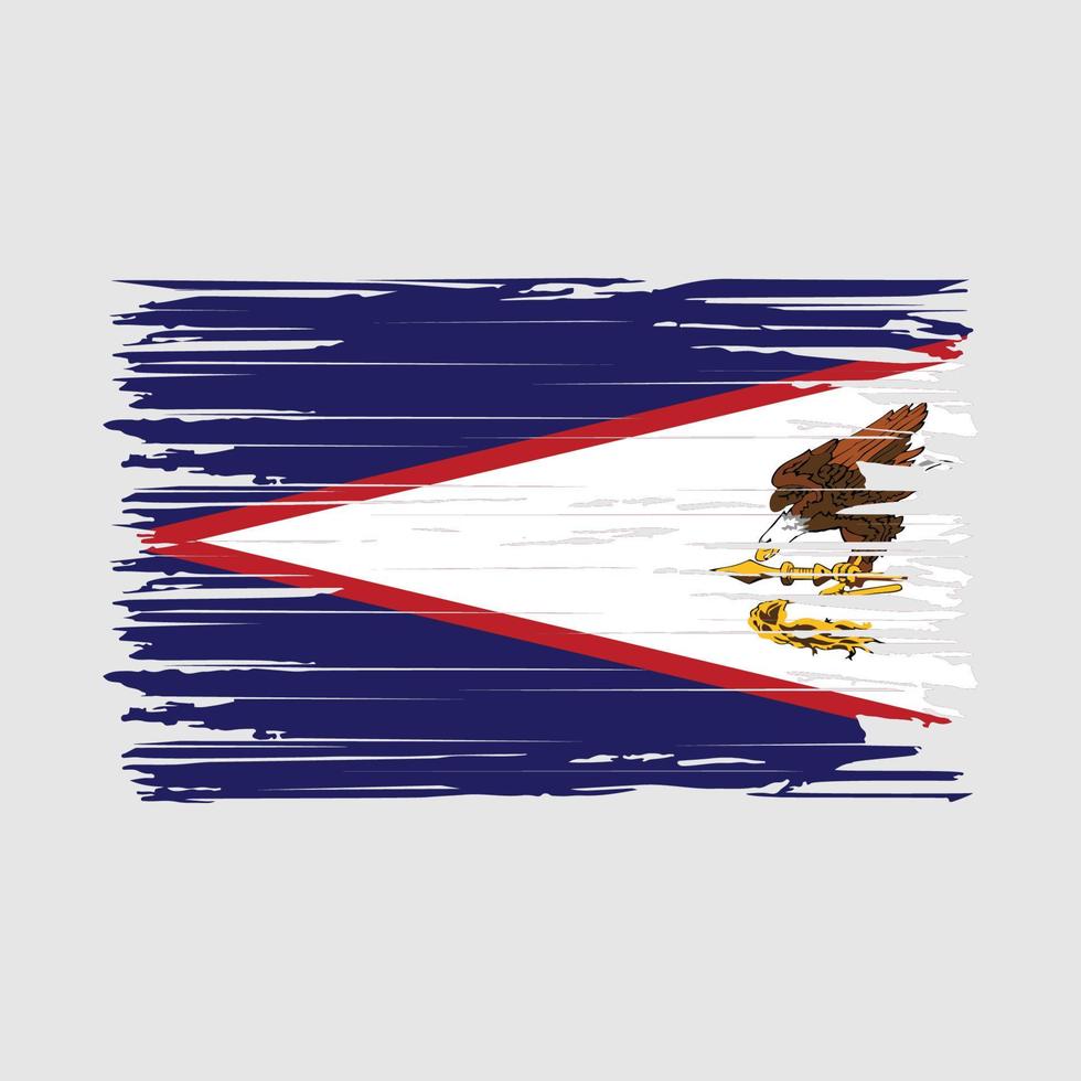 pinceladas de bandera americana vector