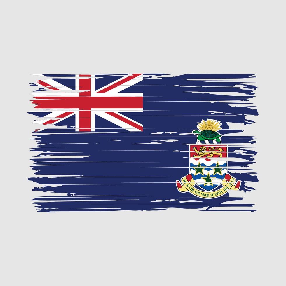 Cayman Flag Brush Strokes vector