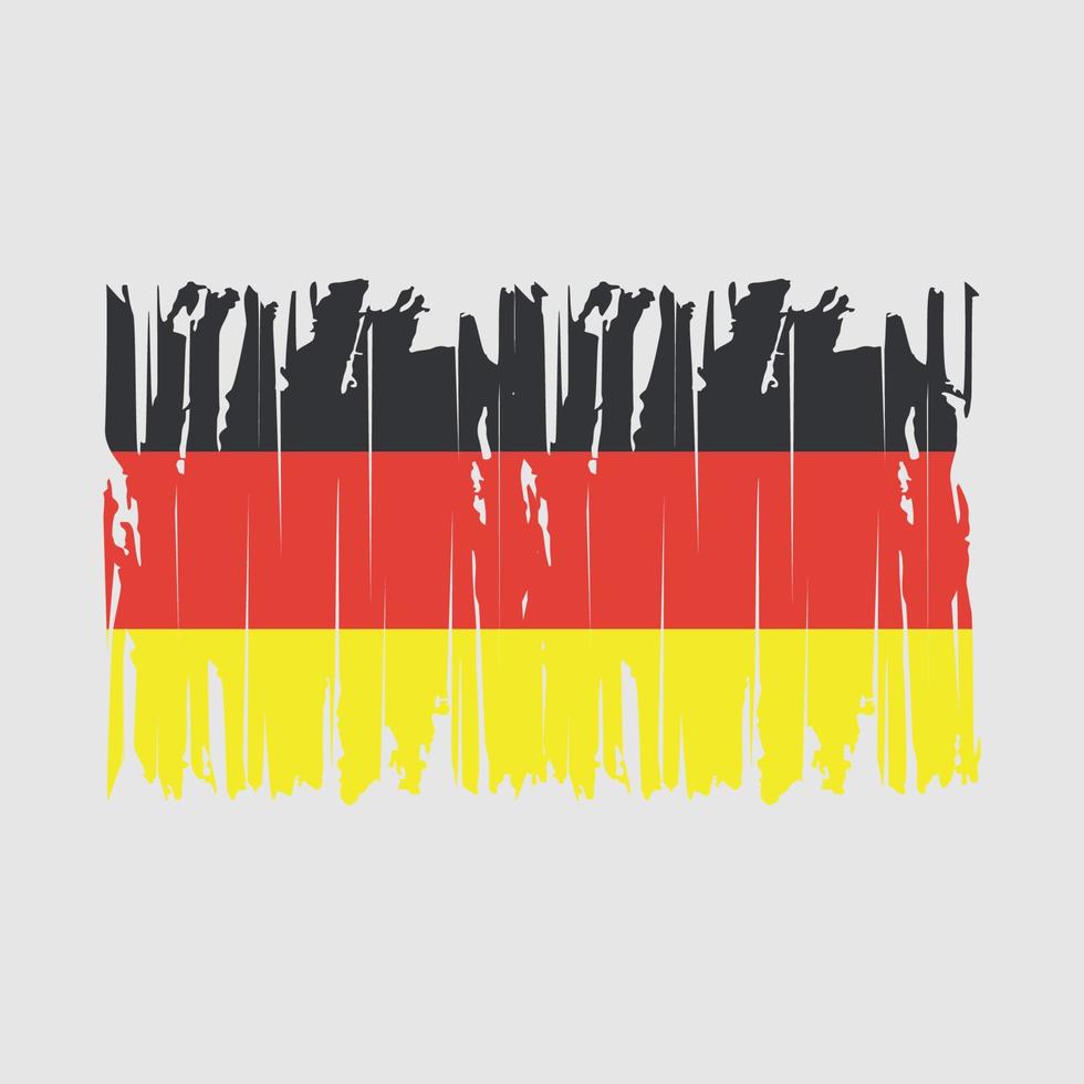 Germany Flag Brush Vector Illustration