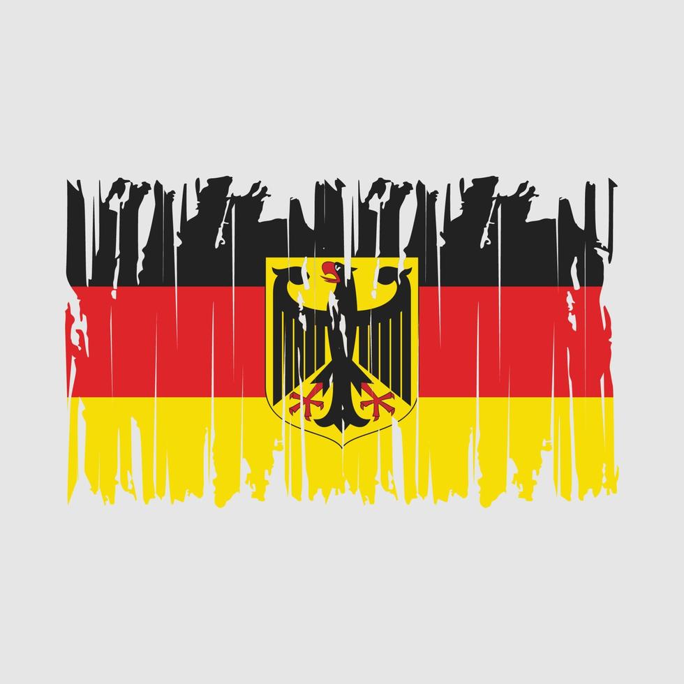 Germany Flag Brush Vector Illustration