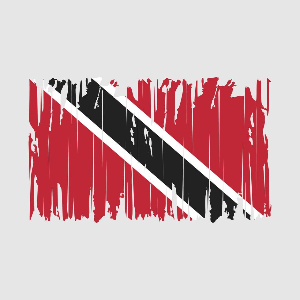 ilustración de vector de pincel de bandera de trinidad