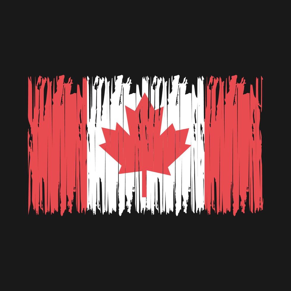 Canada Flag Brush vector