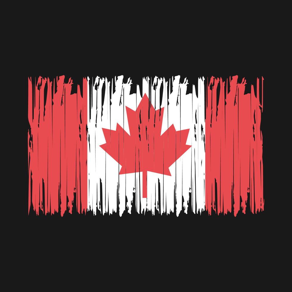 pincel de bandera de canadá vector