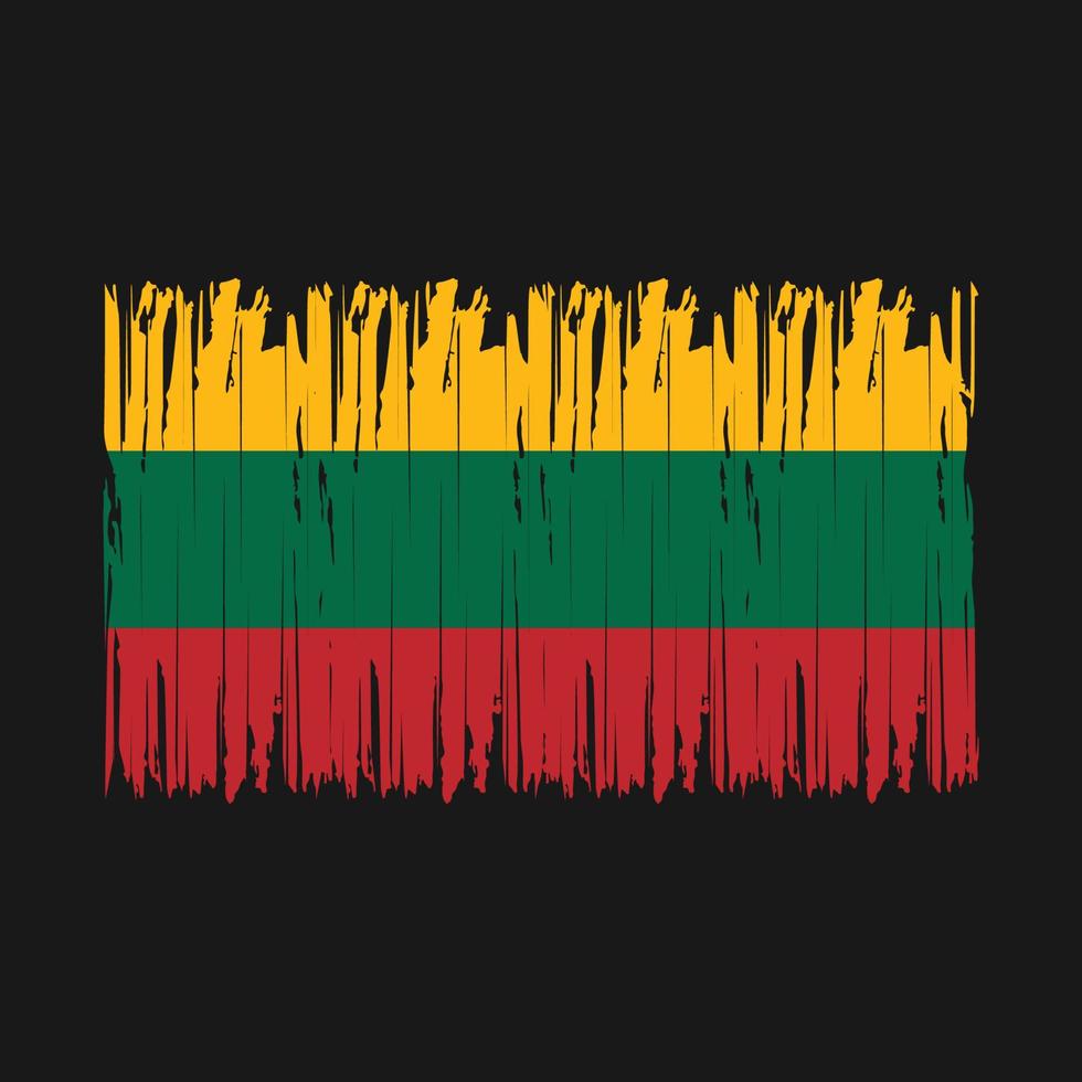 Lithuania Flag Brush vector