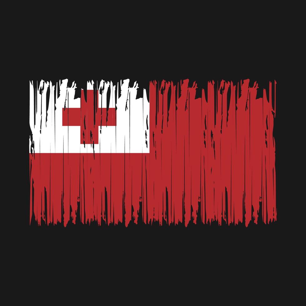 Tonga Flag Brush vector