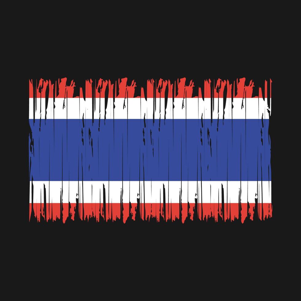 Thailand Flag Brush vector