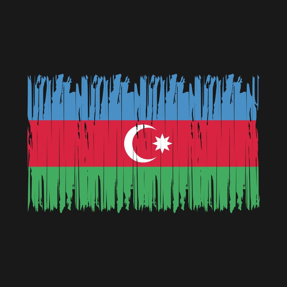 Azerbaijan Flag Brush vector