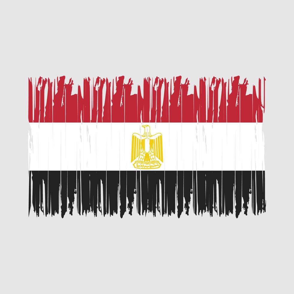 cepillo de bandera de egipto vector