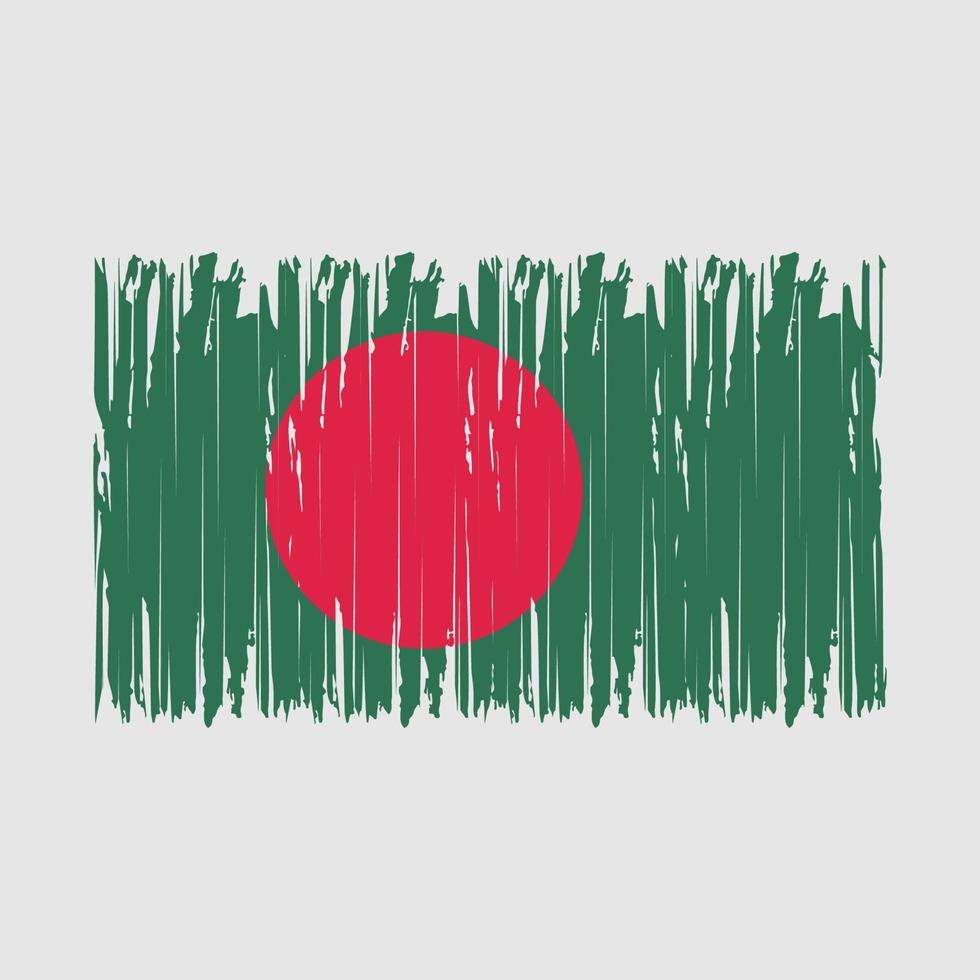 Bangladesh Flag Brush vector