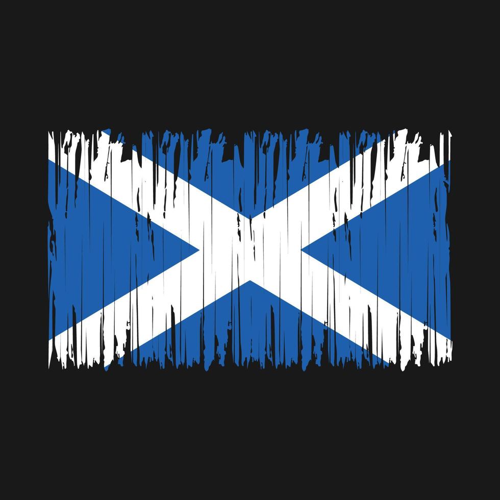 Scotland Flag Brush vector