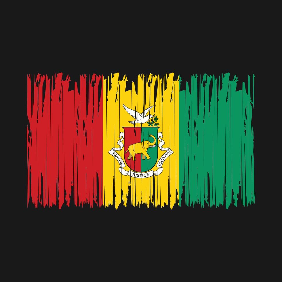 Guinea Flag Brush vector
