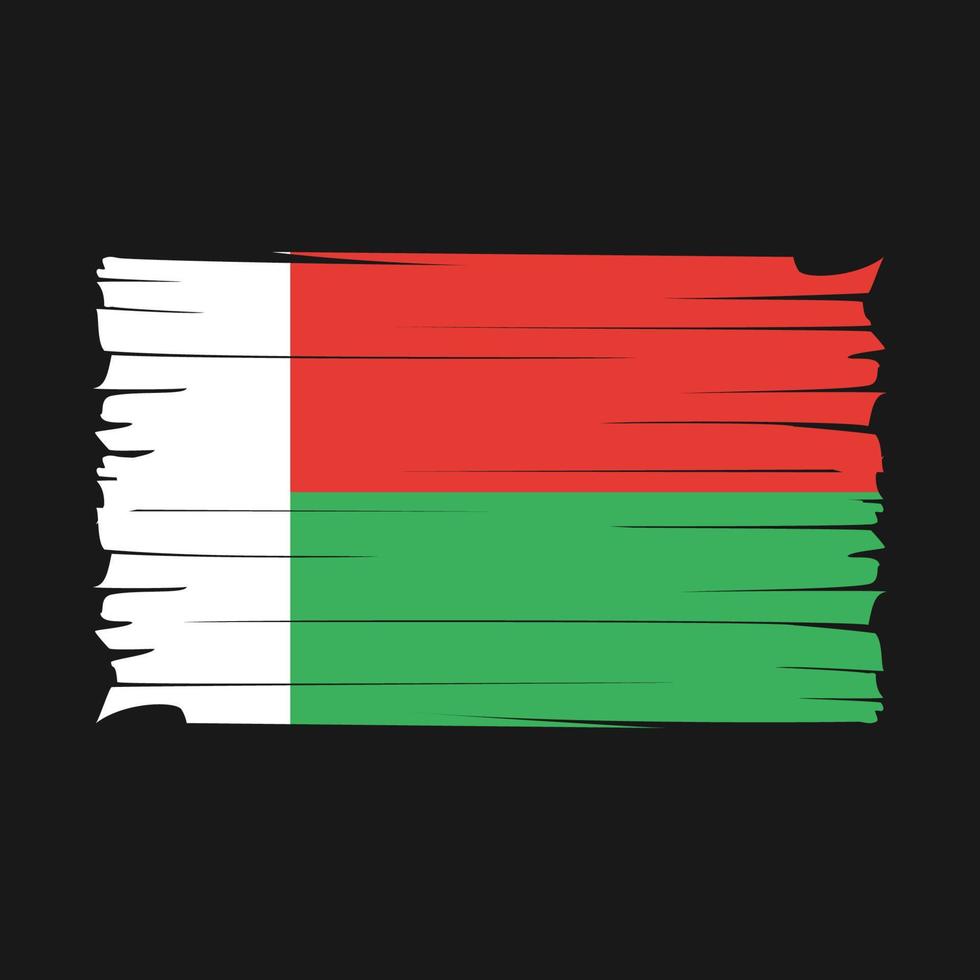 vector de bandera de madagascar