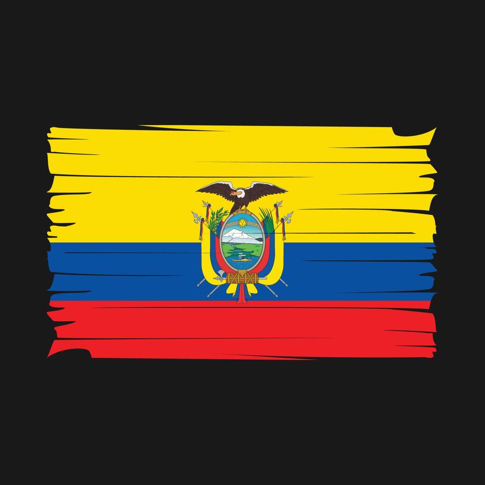 vector de bandera de ecuador