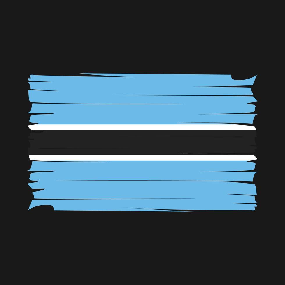 vector de bandera de botswana