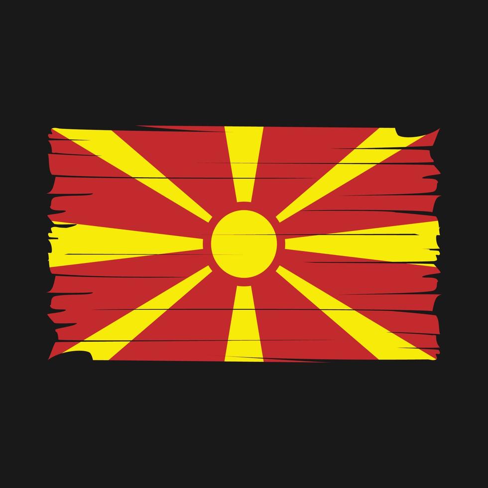 North Macedonia Flag Vector