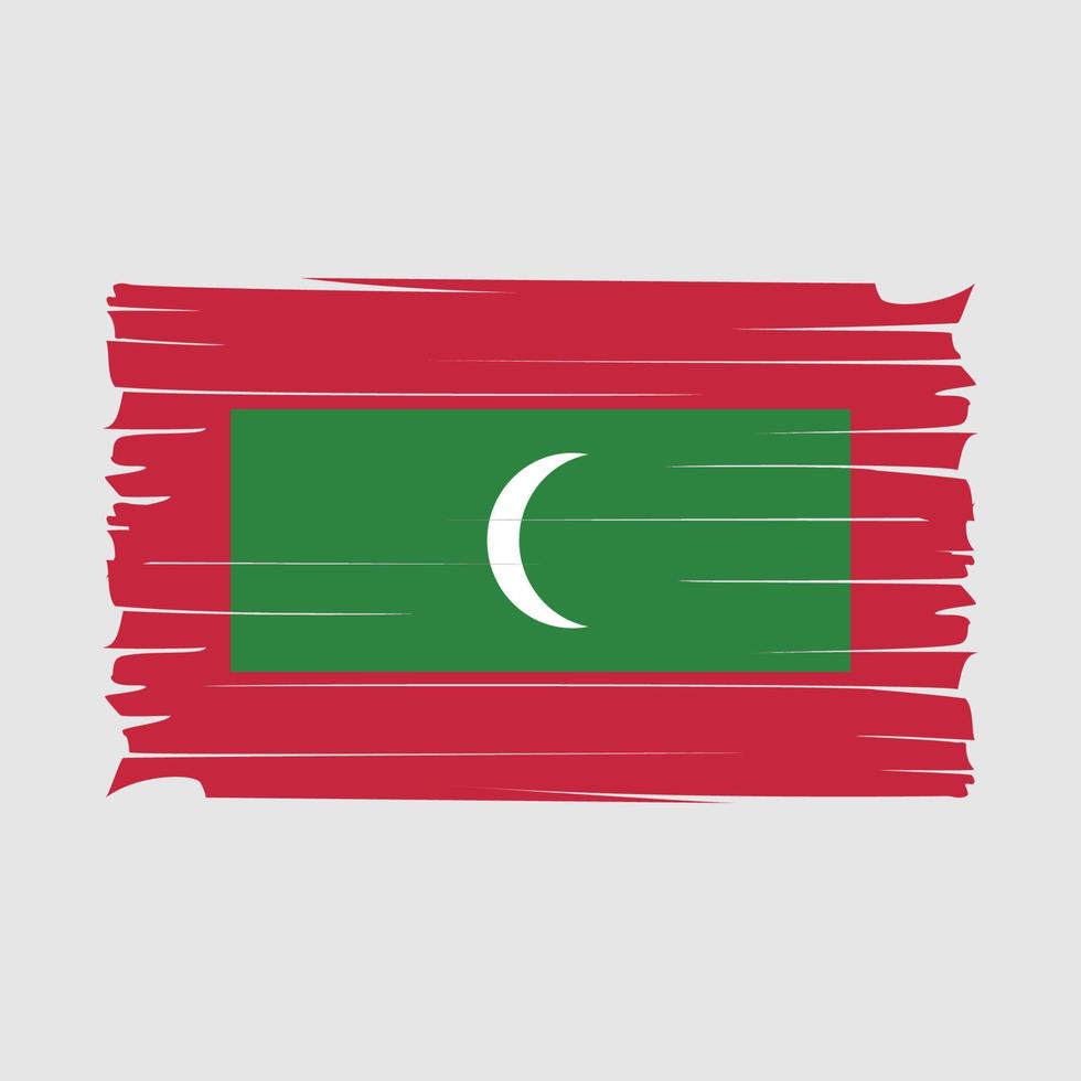 vector de bandera de maldivas