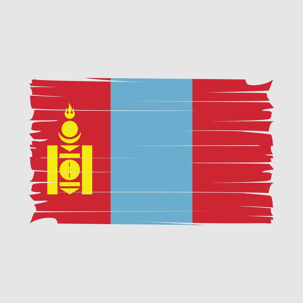 vector de bandera de mongolia